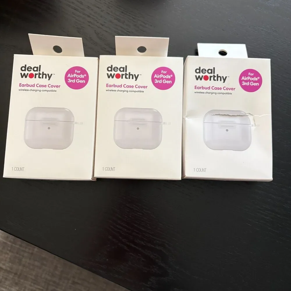 Earbud Case Covers (HeyDay & Deal Worthy) Wireless Charging Compatible - 12 sets